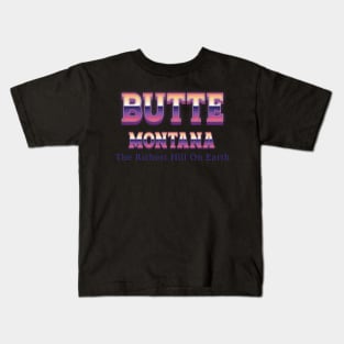 Butte Montana Kids T-Shirt